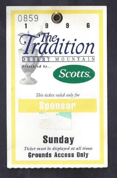 1996 The Tradition at Desert Mountain Golf Tournament One Day Pass