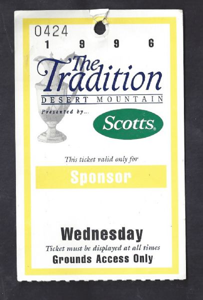 1996 The Tradition at Desert Mountain Wednesday Only Pass
