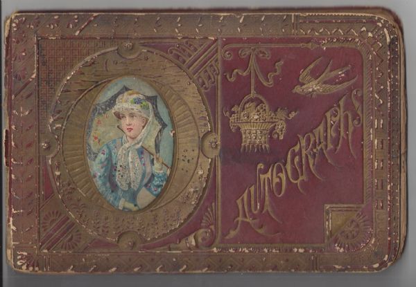 C. 1890 Ornate Autograph Album