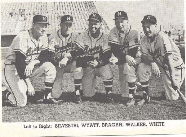C. 1961 Milwaukee Braves (NL) Coaching Staff Insert Photo