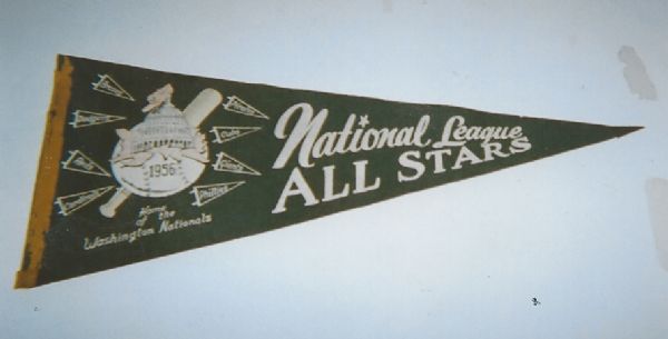 1956 National League All-Stars Full Size Felt Pennant