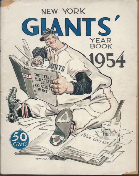 1954 New York Giants (World Champions) Official Yearbook