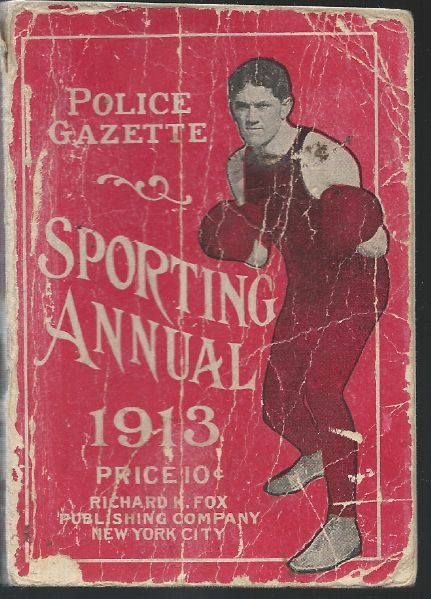 1913 Police Gazette Sporting Annual with Heavy Emphasis on Boxing