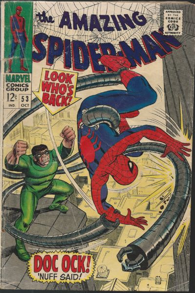 1967 Spiderman Vintage Comic Book # 53