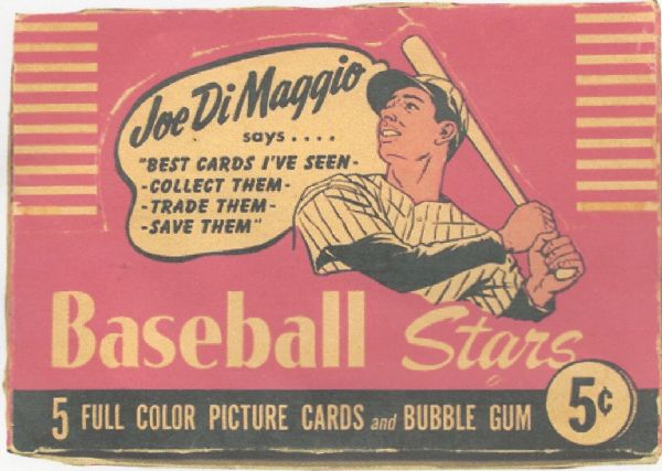 1953 Bowman Color Empty Wax Display Box