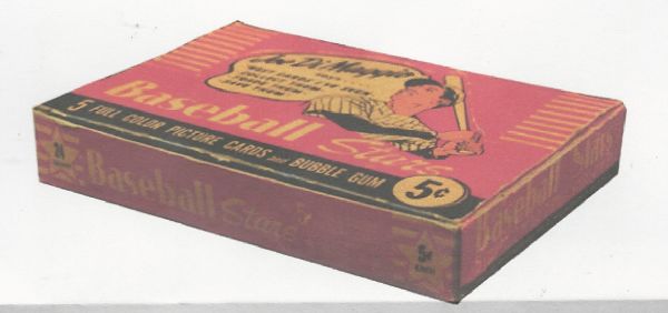 1953 Bowman Color Empty Wax Display Box