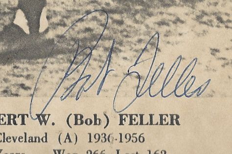 Bob Feller (HOF) Autographed Photo Paper