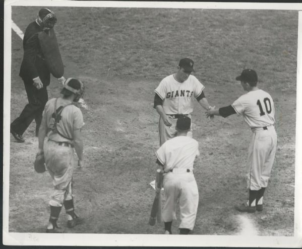 1954 World Series Game # 2 Action Sporting News Archival Photo