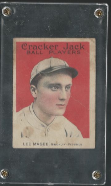 1915 Cracker Jack Lee Magee Baseball Card