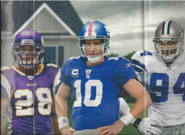 NFL Panoramic Display Poster with Top Stars