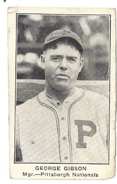 1922 George Gibson (Manager - Pittsburgh) American Caramel E121 Card