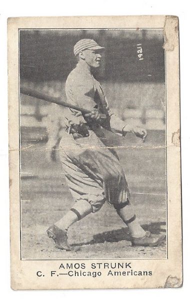 1922 Amos Strunk (Chicago - AL) American Caramel E121 Card