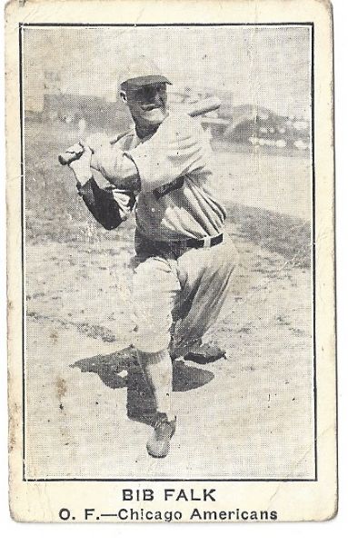 1922 Bib Falk (Chicago - AL) American Caramel E121 Card