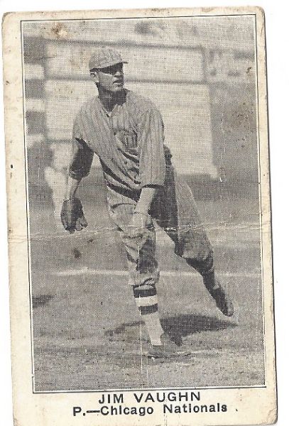 1922 Jim Hippo Vaughn (Chicago - NL)  American Caramel E121 Card
