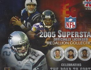 2005 NFL Superstars Medallion Collectors Album