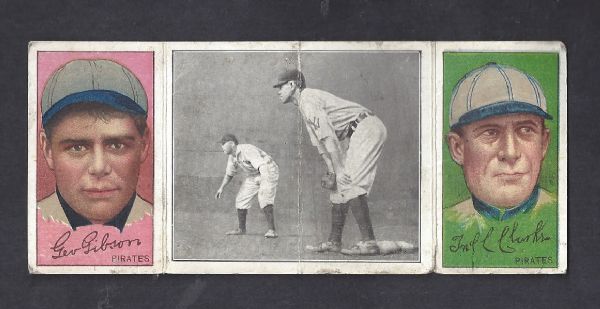 1912 Fred Clarke (HOF) T202 Triple Fold Card 