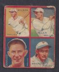 1935 Jimmy Wilson Goudey 4 in 1 Baseball Card