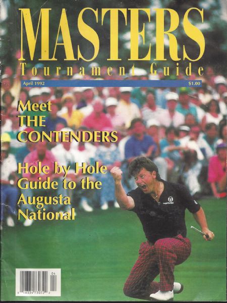 1992 The Masters Golf Tournament Guide