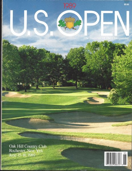 1989 US Open Golf Tournament Official Program 