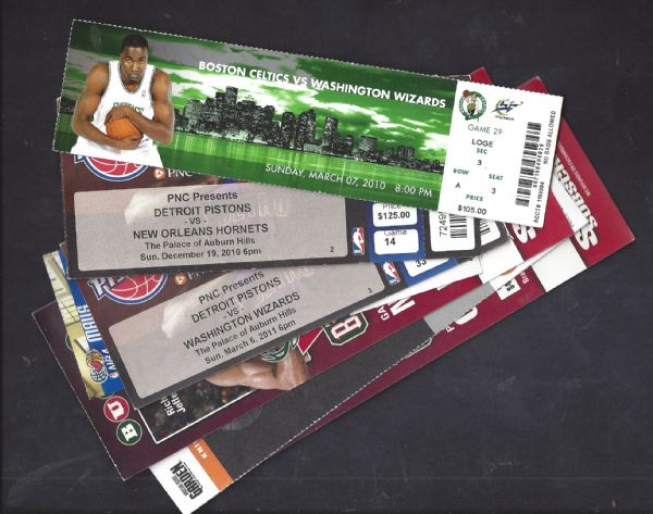 2008 - 2011 NBA Pro Basketball Lot # 1 of (7) Tickets