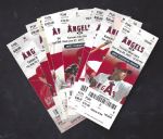2007 - 2012 Anaheim Angels MLB Lot of (9) Tickets 