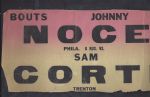 C. early 1940s Trenton (NJ) Arena Boxing Partial Broadside