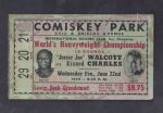 1949 Ezzard Charles vs Jersey Joe Walcott World Heavyweight Championship Fight Ticket