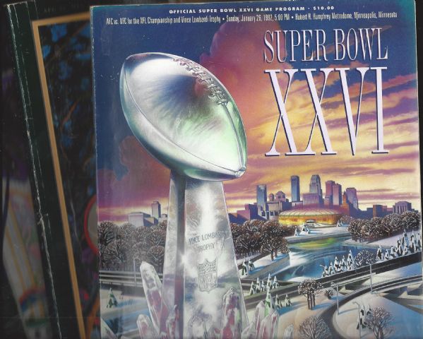 Super Bowl Program Lot of (3) 