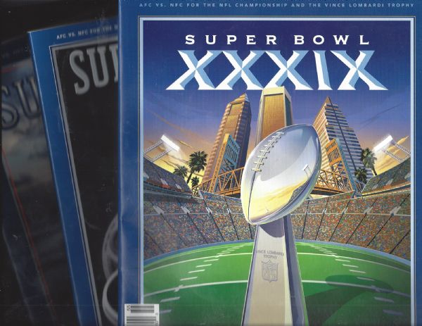 Super Bowl Program Lot of (3) 