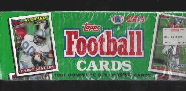 1991 Topps Football Factory Sealed Complete Set