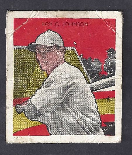 1933 Roy Johnson Tattoo Orbit Baseball Card