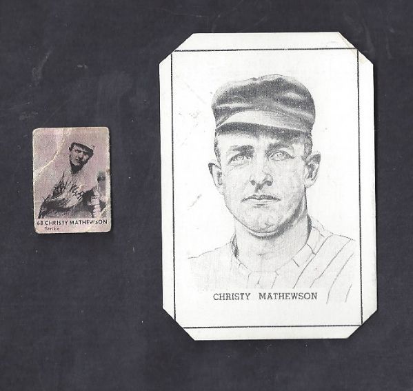 1916 - 1950 Christy Mathewson (HOF) Lot of (3) Items 