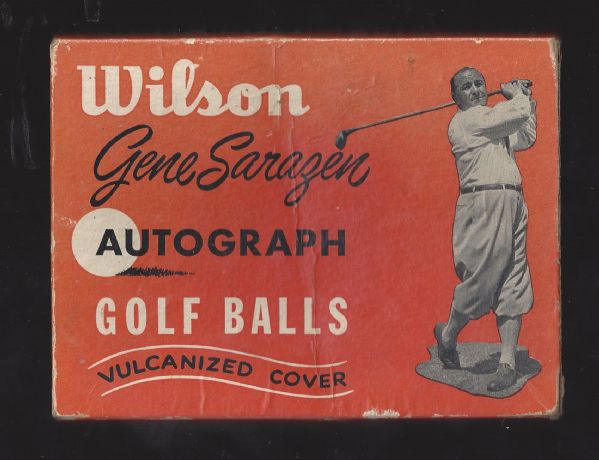 C. 1940's/50's Gene Sarazen (Wilson Sporting Goods) Empty Gof Ball Counter Display Box