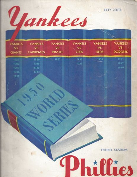 1950 World Series Program at Yankee Stadium 