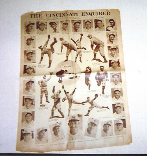 1937 Cincinnati Reds Season Opening Rotogravure Section