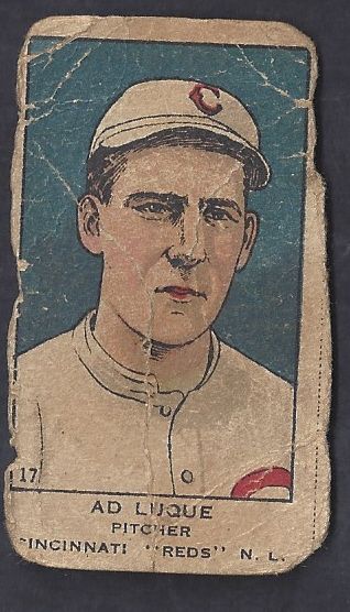 1920's Adolfo Luque (1919 Cincinnati  Reds) Baseball Strip Card