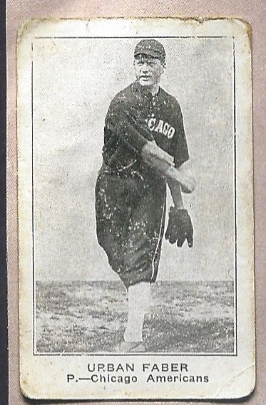 1922 Urban Faber American Caramel Baseball Card 