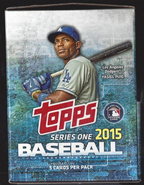 2015 Yasiel Puig (LA Dodgers) Topps Stand-up Empty Display Box