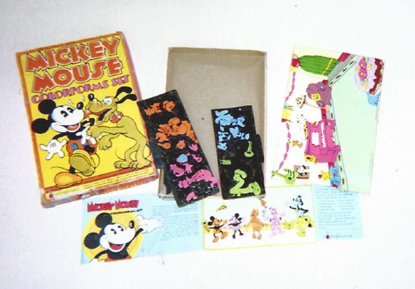  C. 1957 Mickey Mouse Colorforms Set with Original Box 