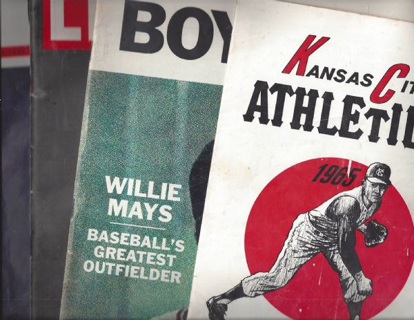 1949 - 1966 Baseball Program/Magazine Lot of (4) 