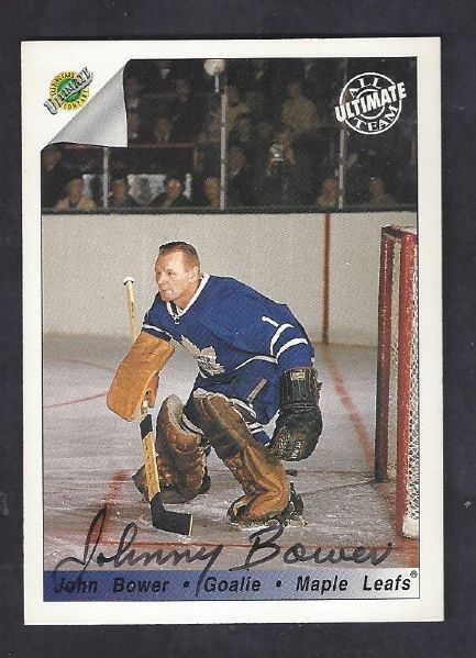 1992 Johnny Bower (Toronto Maple Leafs - NHL) Autographed Hockey Card