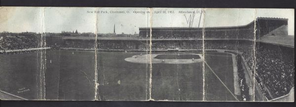 1912 Redland Field Inaugural Opening Day Panoramic Postcard