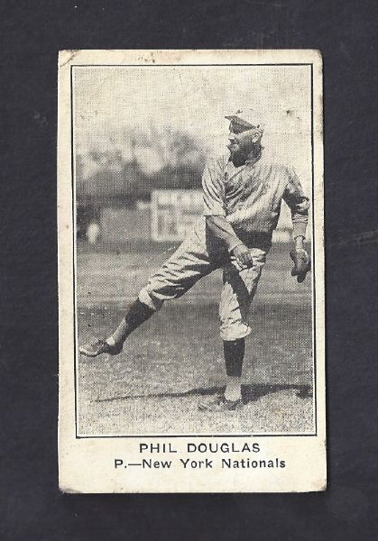 1922 American Caramel Phil Douglas Baseball Card