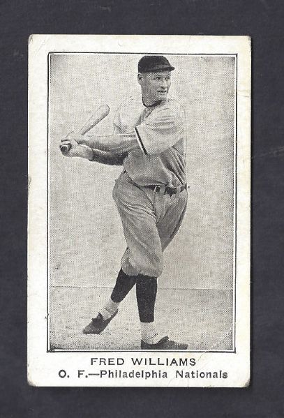 1922 American Caramel Fred Williams Baseball Card