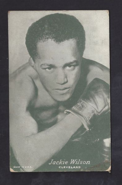 C. 1940's Jackie Wilson Gray Back Boxing Exhibit