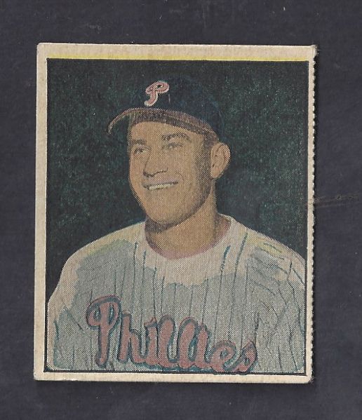 1951 Del Ennis (Philadelphia Phillies) Berk Ross Baseball Card