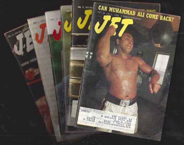 1973 - 81 Boxing (Jet Magazine) Lot of (6) Issues