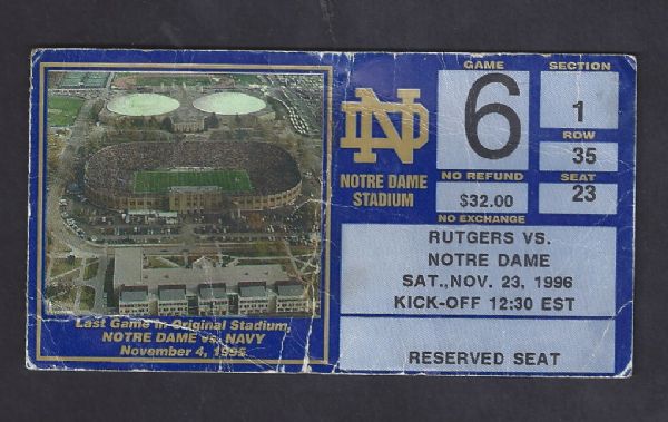 1967 - 2005 Notre Dame (NCAA) Fighting Irish Football Lot of (4) Items 