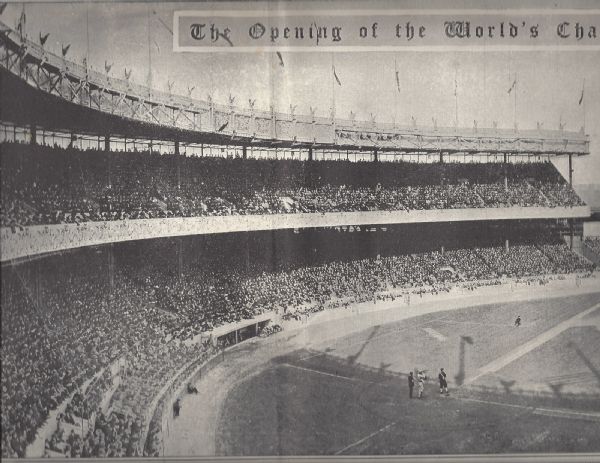 1911 World Series Opening Game Panoramic News Photo Display