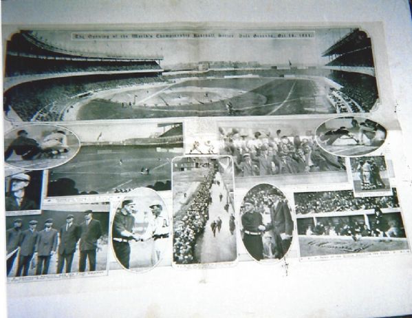 1911 World Series Opening Game Panoramic News Photo Display